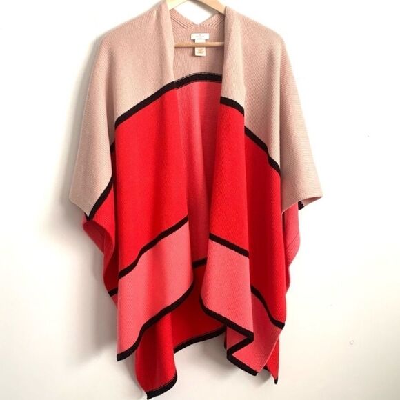 Kate Spade Ruana Wool Blend Poncho - Picture 5 of 6